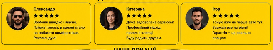 Відгуки клієнтів про тонування